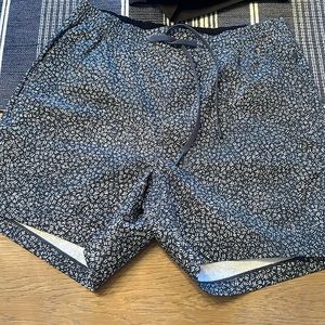lululemon athletica Patterned Black and White Shorts